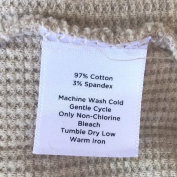 Talbots Cream / Tan Thermal Full Zip Collared Jacket Women's Small S Pockets EUC - Picture 8 of 8